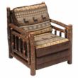 Fireside Lodge Hickory Upholstered Chair - High Quality Fabric